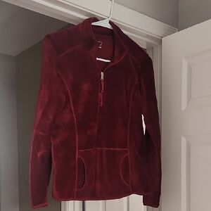 Saint John's Bay Active Deep Red Teddy Jacket